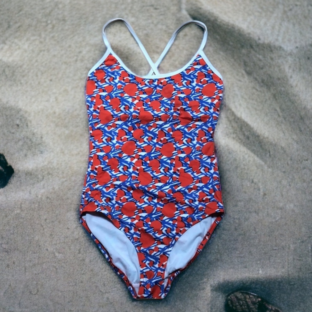 Joe Fresh multicolor tulip print swim suit